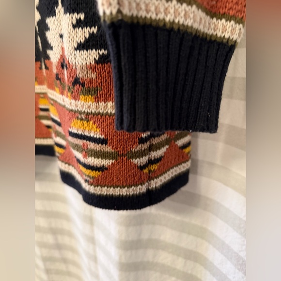 EUC Lucky Brand fair isle open cardigan sz Medium - Picture 6 of 16